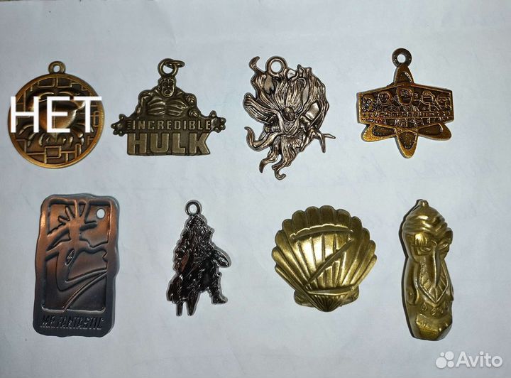 Медальоны, кулоны, солдатики-металл, Ландрин и др