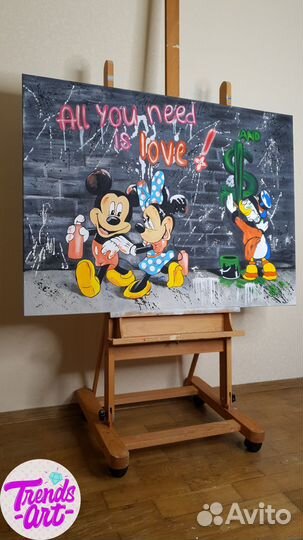 Современная картина в подарок парню девушке