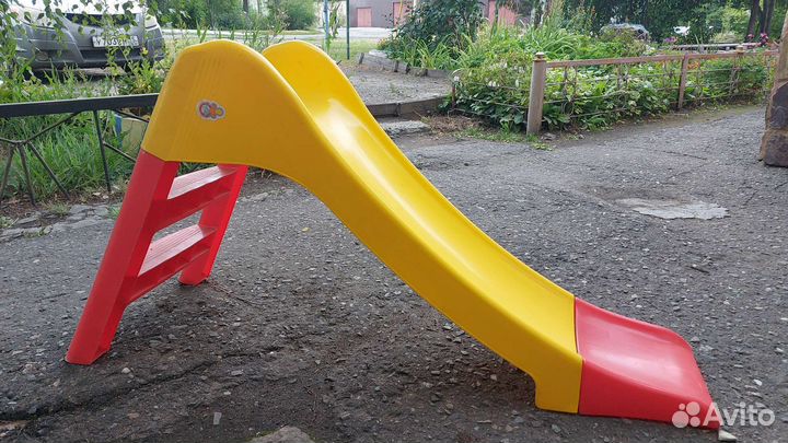 Детская горка пластиковая уличная бу