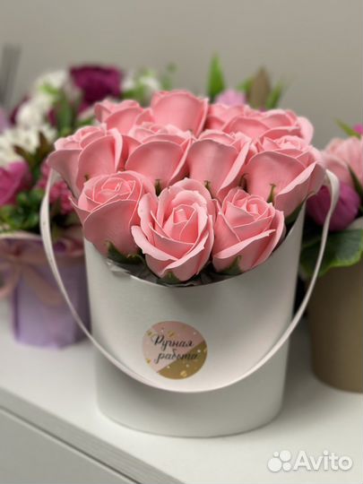 Букет к 8 марта из мыльных роз подарок