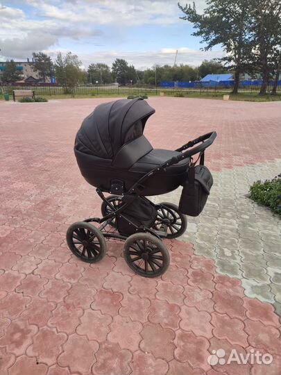 Коляска 2 в 1 эко кожа