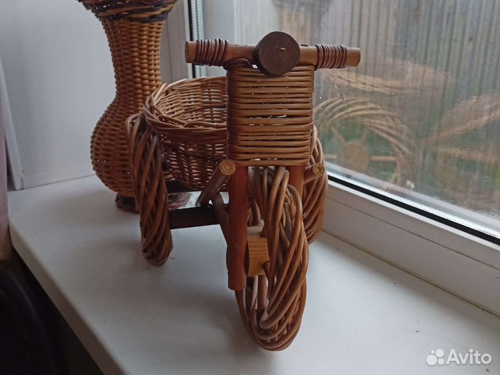 Ваза Кашпо плетеное цветочница ваза подвесная