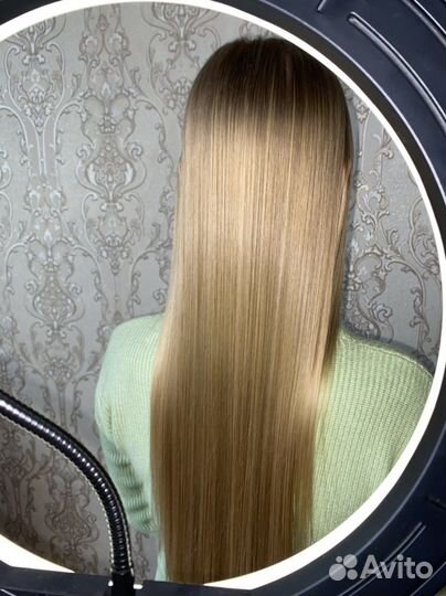 Кератиновое выпрямление волос