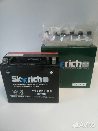 Аккумулятор skyrich YTX20L-BS