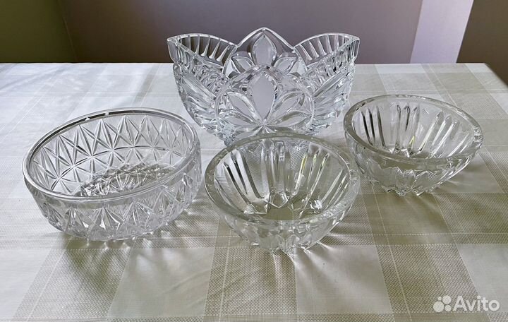 Ваза хрустальная