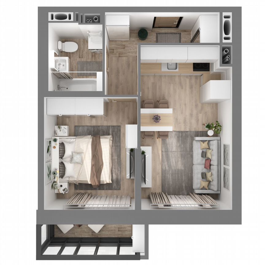 1-к. квартира, 38,8 м², 11/23 эт.