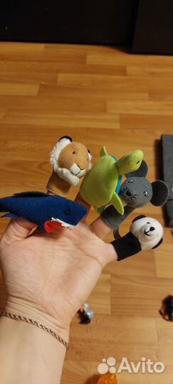 Пальчиковые игрушки +набор игрушек (животные)