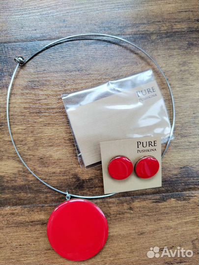 Комплект колье и серьги