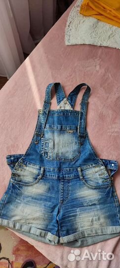 Джинсовый комбинезон женский