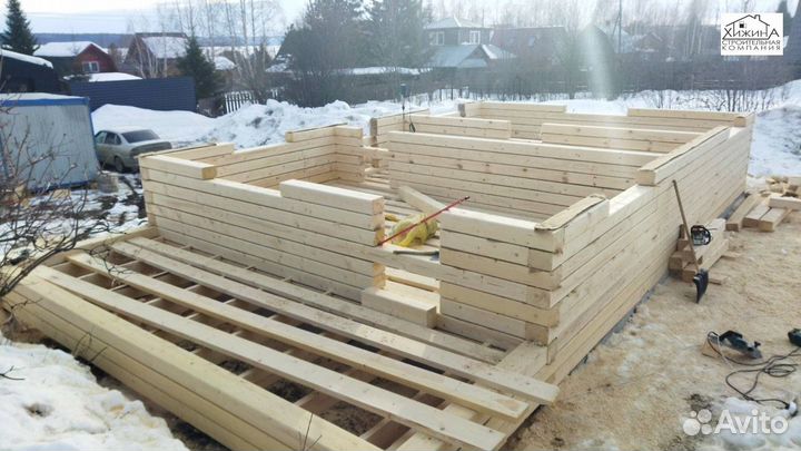Срубы дома из бруса 6х9 строительство отделка