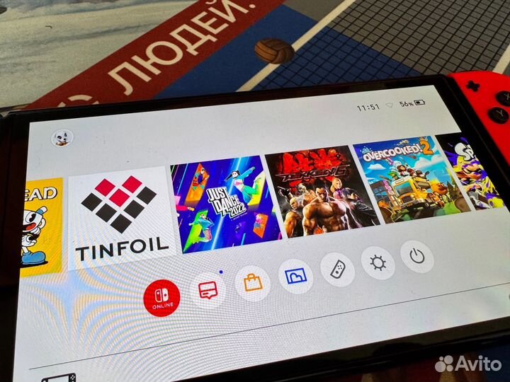 Nintendo switch oled прошитая+ игры