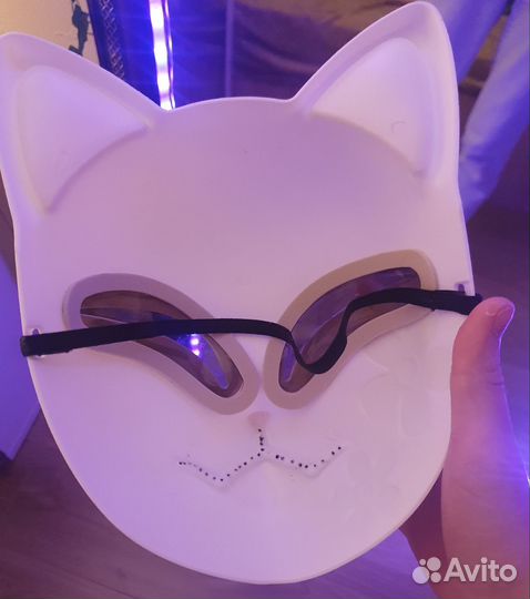 Маска косплей аниме кицунэ пластиковая