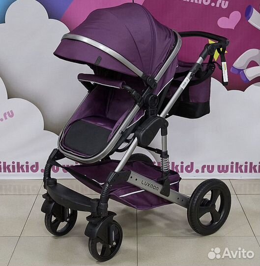Коляска трансформер 2 в 1 Luxmom 558, фиолетовый