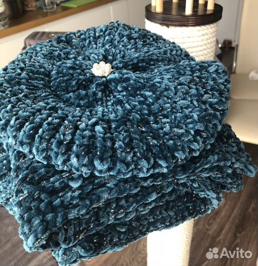 Берет с шарфом комплект