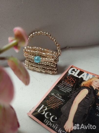 Кукольная сумка из бисера