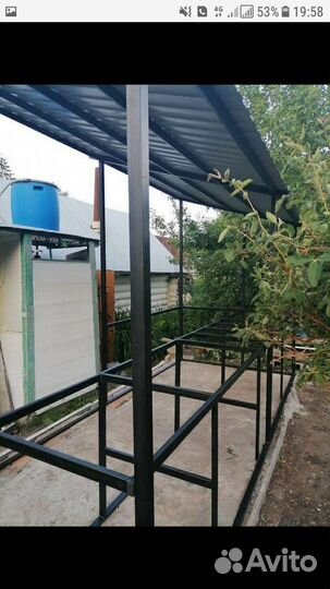 Изготовление Мангальная зона под крышей