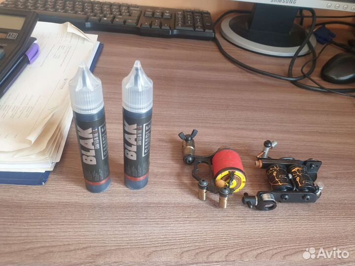 2 машинки тату иглы