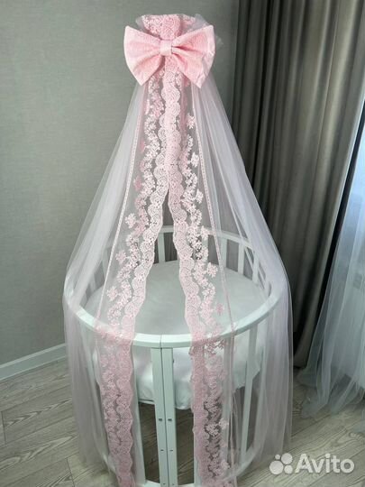 Балдахин на кроватку just happy кружевной