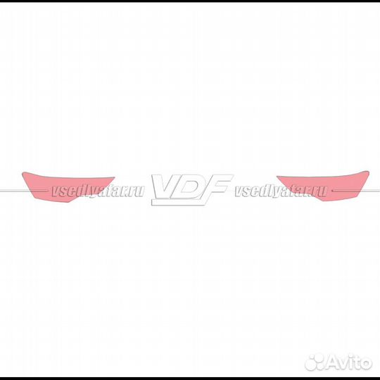 Плёнка для оклейки фар на автомобиле audi A6 (2018