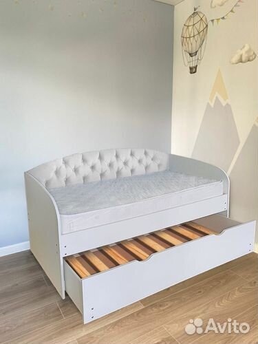 Кровать мягк спинка доп место лдсп от 2х лет