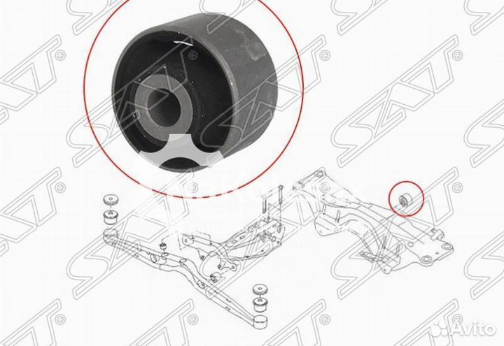 Сайлентблок подушки дифферинциала subaru forester