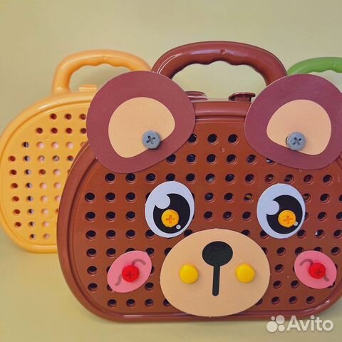 Детский конструктор-мозайка с шуруповертом новый