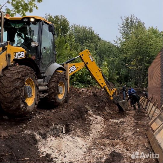Услуги экскаватора погрузчика