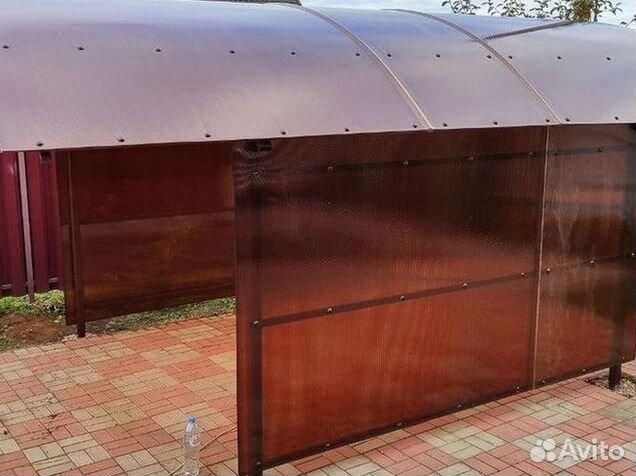 Навесы из поликарбоната под ключ