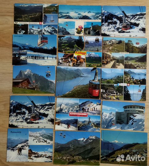 Открытки виды,марка,горы подъёмники