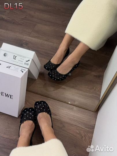 Туфли со стразами Loewe