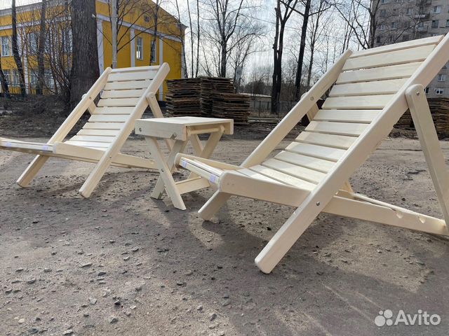 Шезлонги лежак дачный мебель для сада бани