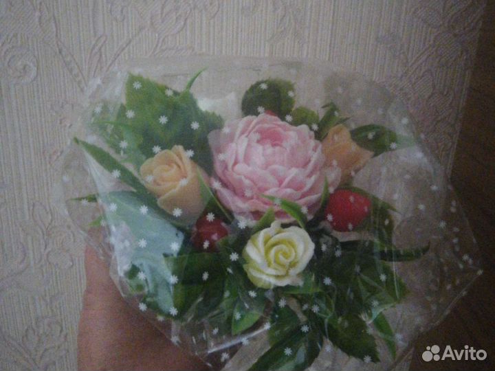 Мини-эконом букетики из мыла ручной работы