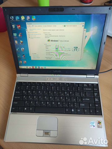 Ноутбук Sony Vaio Core 2 Duo T7400