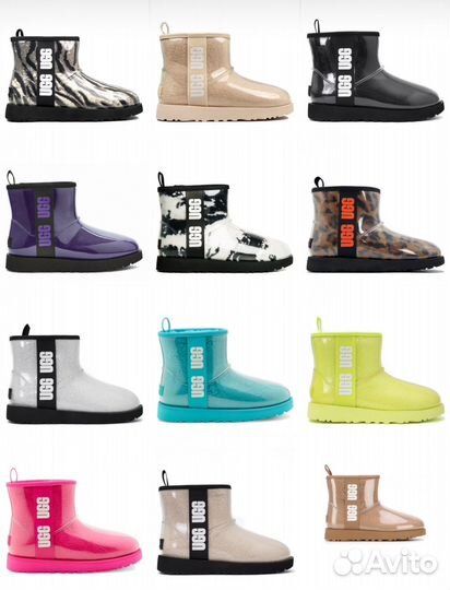 Угги силикон Ugg Classic Clear Mini