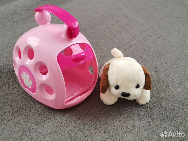 Мягкая игрушка и домик - переноска