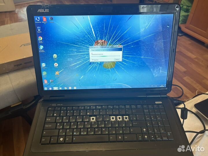 Ноутбук asus на запчасти