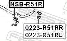 Втулка стабилизатора задняя nissan pathfinder R