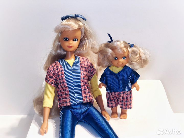 Кукла Барби винтажная шарнирная Steffie с дочкой