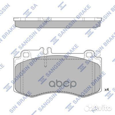 Колодки тормозные MB E500 (W212) 09- SP2378 San