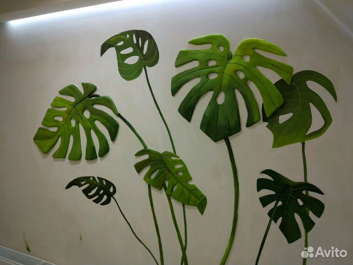 Роспись стен, барельеф