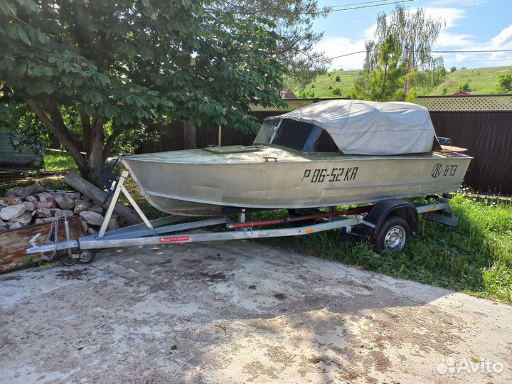 Прогресс 2м с новым мотором Тохатсу 30 и прицепом