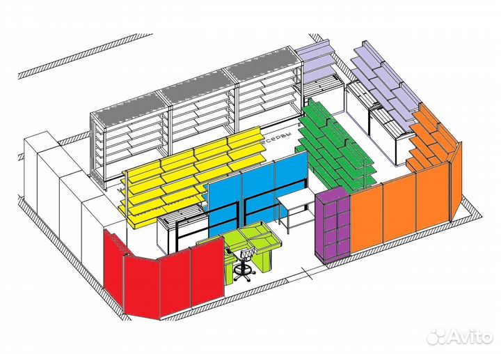 Торговое оборудование для магазина