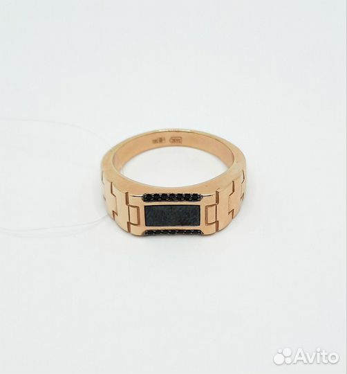 Золотая Мужская печатка 585 пробы с Ониксом