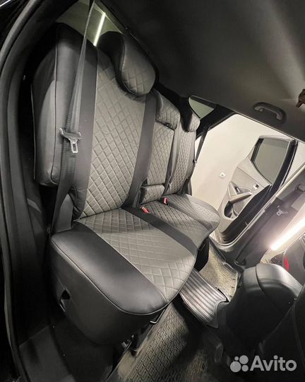 Авточехлы из экокожи Hyundai Santa Fe 3