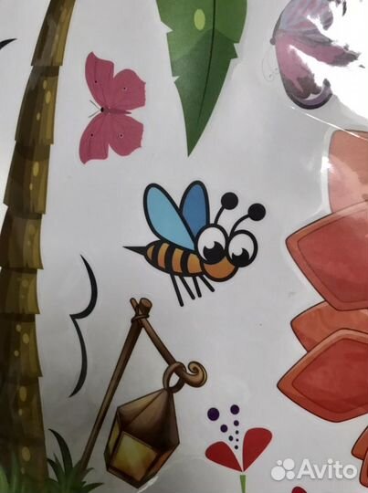 Интерьерная наклейка Динозаврики детская