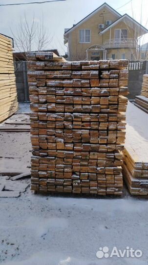 Доска обрезная сосна привозная