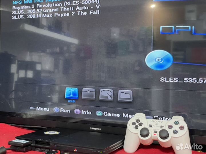 Sony Playstation 2 + Флешка с 4 играми