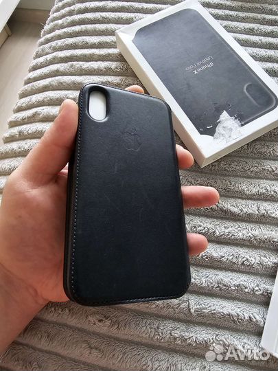 Чехол. Оригинальный кожаный iPhone XLeather Folio