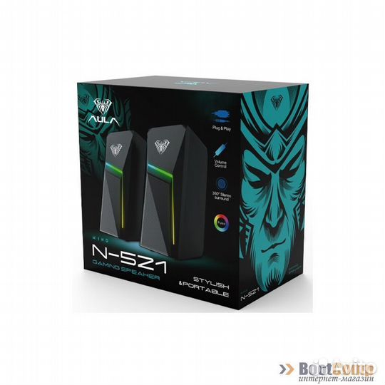 Колонки звуковые 2.0 aula N-521