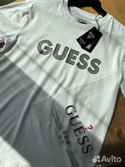 Футболка мужская Guess белая новая Турция